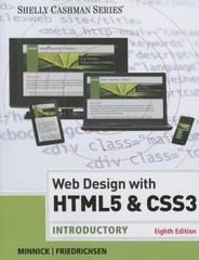 Web Design with HTML & CSS3: Introductory (Shelly Cashman Series) – VERY GOOD