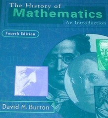 THE HISTORY OF MATHEMATICS By David M. Burton – Hardcover *Excellent Condition*