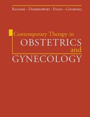 CONTEMPORARY THERAPY IN OBSTETRICS & GYNECOLOGY By Ransom Dombr Evans Ginsburg