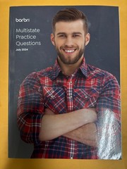 Barbri Multistate Practice Questions, July 2024, Paperback Very Good Condition