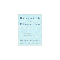 Research In Education – by James H Mcmillan