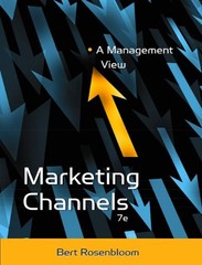 MARKETING CHANNELS: A MANAGEMENT VIEW By Bert Rosenbloom – Hardcover **Mint**