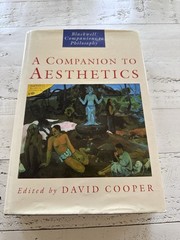A Companion to Aesthetics David E. Cooper 1992 Hardcover Blackwell Philosophy