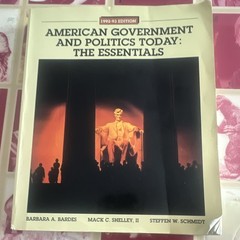 West American Government & Politics Today: Essentials 1992-93 PB Bardes