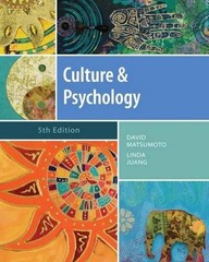 CULTURE AND PSYCHOLOGY, 5TH EDITION By David Matsumoto & Linda Juang – Hardcover