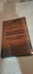 JAcques Derrida’s Cambridge Affair book 2020 HC gently used