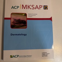 MKSAP; R 17 Dermatology – 1938245202, paperback, MKSAPR, new