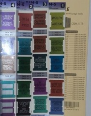 DSM 5 TR Tabs, Index for DSM-5 Diagnostic and Statistical Manual USA STOCK