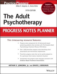 The Adult Psychotherapy Progress Notes Planner, 5th Edition: Fifth Edition (…
