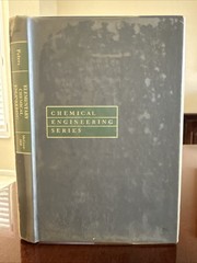 Elementary Chemical Engineering by Max Stone Peters (1954, Hardcover)