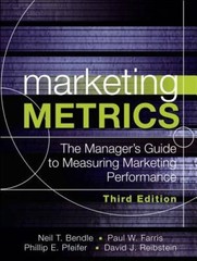Marketing Metrics: The Manager’s Guide to Measuring Marketing Performance – GOOD