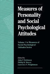 MEASURES OF PERSONALITY AND SOCIAL PSYCHOLOGICAL ATTITUDES By John Paul Robinson