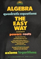 Algebra the Easy Way Paperback Douglas D. Downing