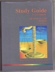 Study Guide to Accompany Business Law Today~ Second Edition ~ West Publishing Co