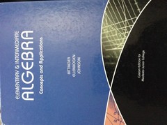 Elementary and Intermediate Algebra: Concepts and Applications – hardcover B…