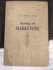 Readings in Marketing HC by J. H. Westing 3rd Printing 1955 – Good