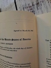 88th Congress, 1st Session Senate Documents 10 And 22 Stamped By JOHN E. MOSS