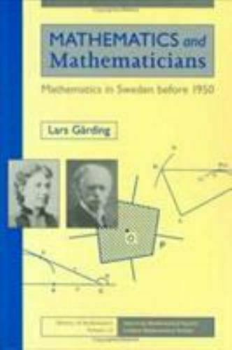 History of Mathematics : Mathematics in Sweden before 1950