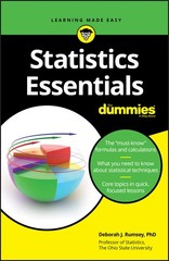 Statistics Essentials For Dummies – Rumsey, Deborah J. – Good – See conditio…