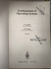 Fundamentals of Operating Systems, Lisyer, 1985, TPB, Ex Library