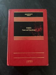 Torts: Cases and Questions – Hardcover, by Ward Farnsworth; Mark – Good r