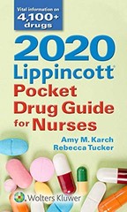 2020 LIPPINCOTT POCKET DRUG GUIDE FOR NURSES By Rebecca Tucker *Mint Condition*