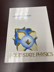 Solid State Physics by Ashcroft and Mermin (1976, Hardcover)