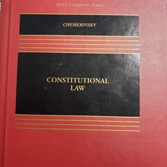Constitutional Law 5th Ed Erwin Chemerinsky Hardcover ISBN 9781454876472