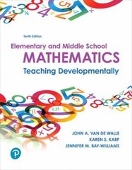 Elementary and Middle School Mathematics : Teaching Developmental