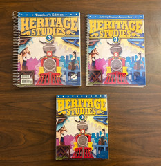 BJU Press Heritage Studies 3rd Grade Teacher & Student Book 3rd Edition