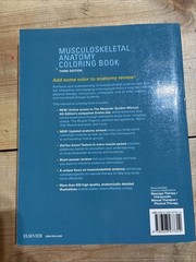 Musculoskeletal Anatomy Coloring Book by DC Muscolino, Joseph E, Dr.: Used