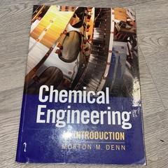 Chemical Engineering An Introduction Morton M Denn Cambridge Series PB Textbook