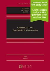 Criminal Law: Case Studies & – Hardcover, by Robinson Paul H.; – Good