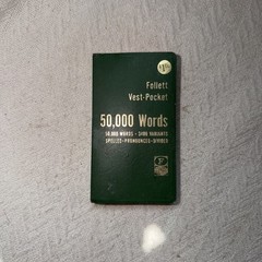 FOLLETT VEST-POCKET 50,000 WORDS: 50,000 WORDS SPELLED, By Harry Sharp EXCELLENT