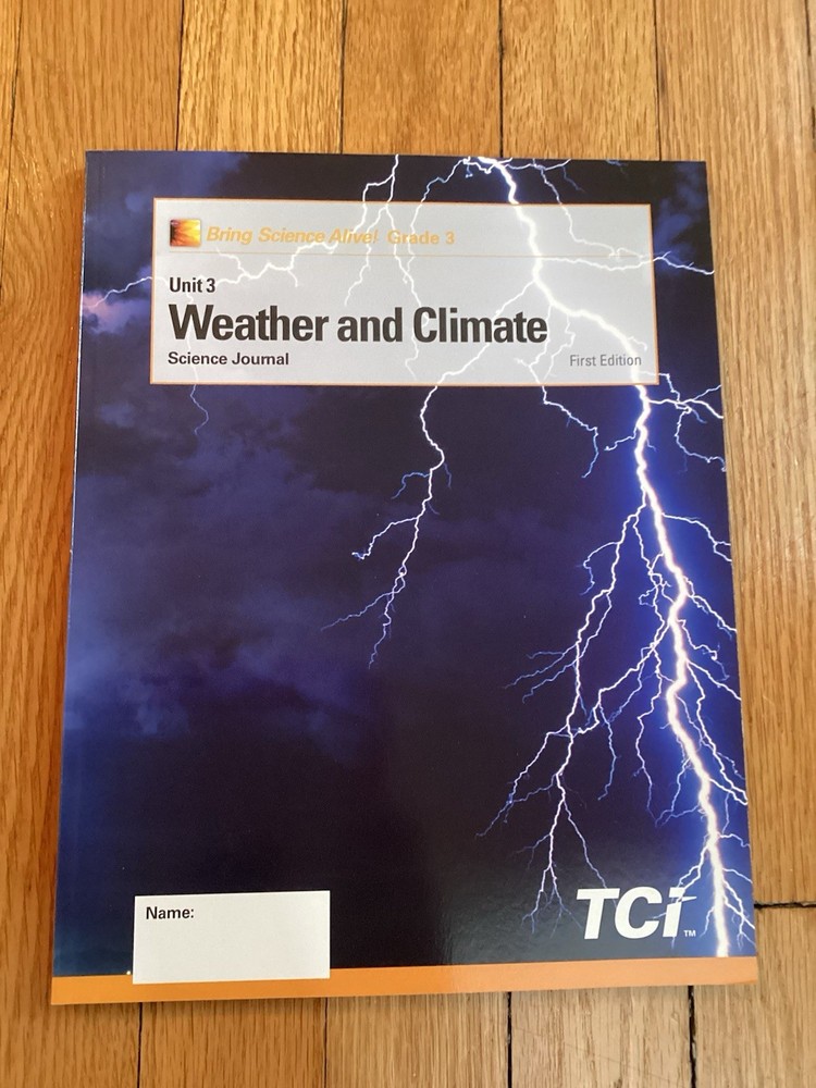 NEW TCI Bring Science Alive! Weather & Climate Science Journal Grade 3