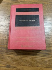 Aspen Casebook Ser.: Constitutional Law by Erwin Chemerinsky (2019, Hardcover)