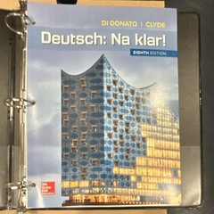 Deutsch: Na klar! 8th Ed Book Di Donato & Clyde McGraw Hill German Language