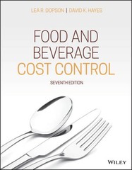 Food and Beverage Cost Control – Paperback By Dopson, Lea R. – VERY GOOD