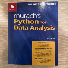Murach's Python for Data Analysis by Scott McCoy (2021, Trade Paperback)