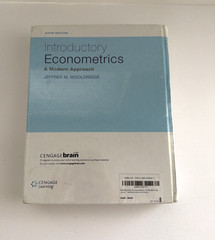 Introductory Econometrics : A Modern Approach by Jeffrey M. Wooldridge – 6th Ed