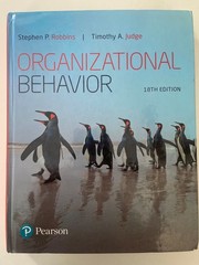 Organizational Behavior 18th Edition by Stephen Robbins ~ Hardcover ~ VERY GOOD