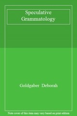 Speculative Grammatology by Deborah New 9781474438346 Fast Free Shipping..