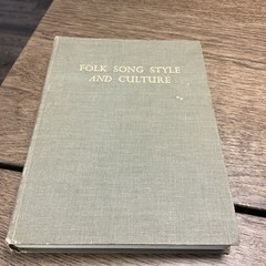 Folk Song Style and Culture by Alan Lomax-1968