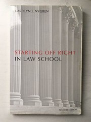 Starting Off Right in Law School (Starting Off Right Series) – paperback Nyg…