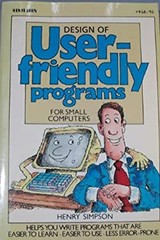 Design of User-Friendly Programs for Small Computers Paperback He