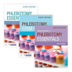 PHLEBOTOMY ESSENTIALS + STUDENT WORKBOOK + EXAM REVIEW BY Ruth E. Mccall