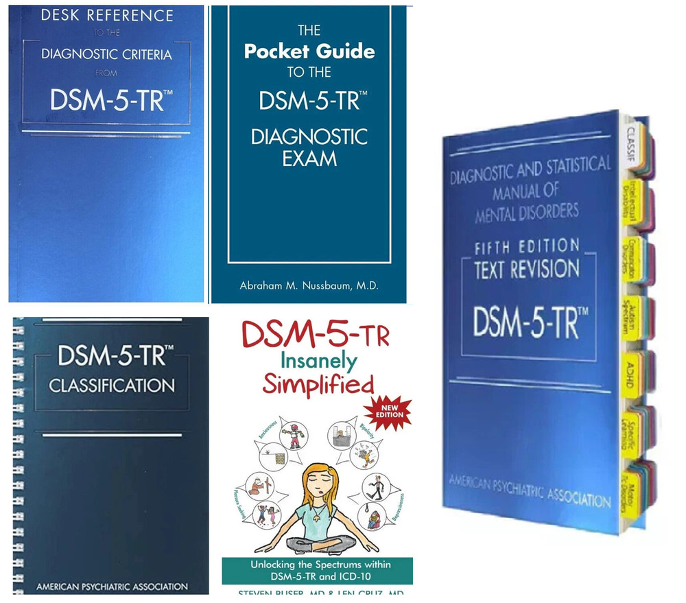 DSM 5 TR (PB)+ Tab+ Desk Reference (PB)+ pocket guide + classification +simplifi
